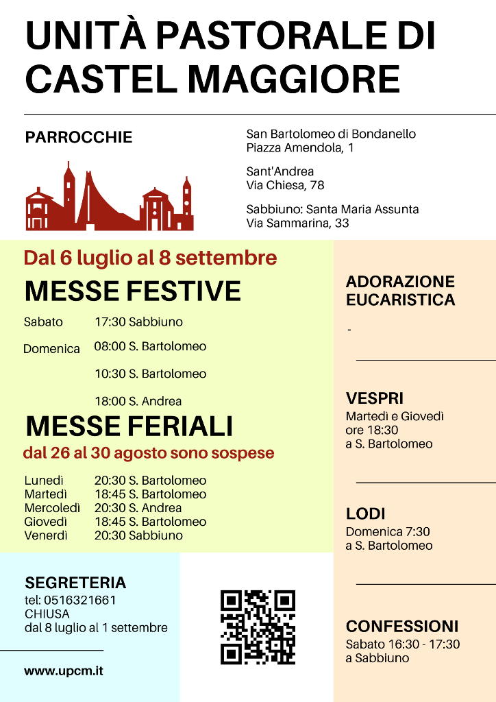 Orari Messe Estate 2024