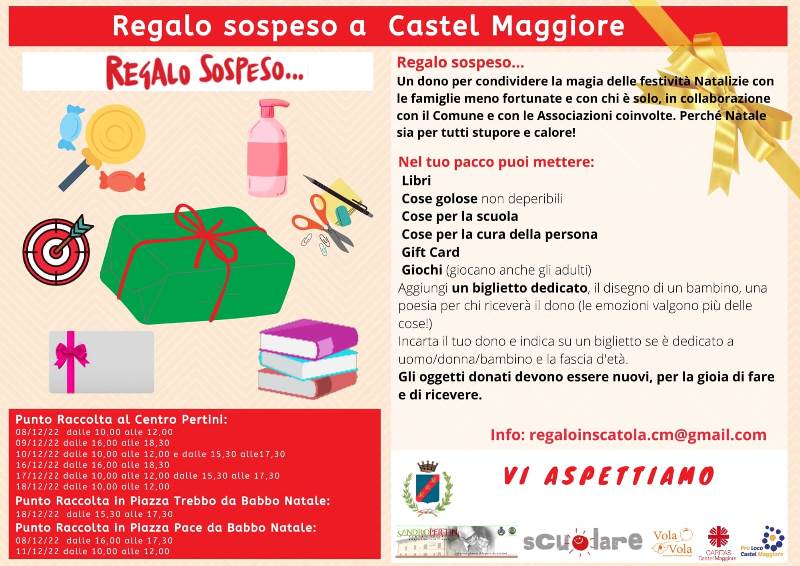 Regalo Sospeso Natale 2022 a Castel Maggiore