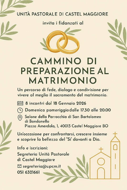 Corso preparazione al Matrimonio