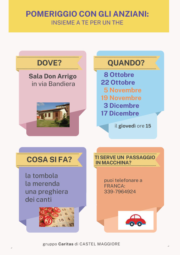 Tombola Caritas con gli anziani