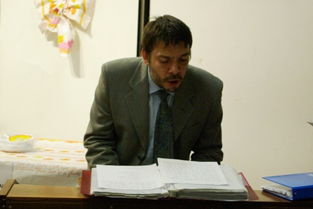 Il maestro Stefano Saguatti