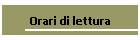 Orari di lettura