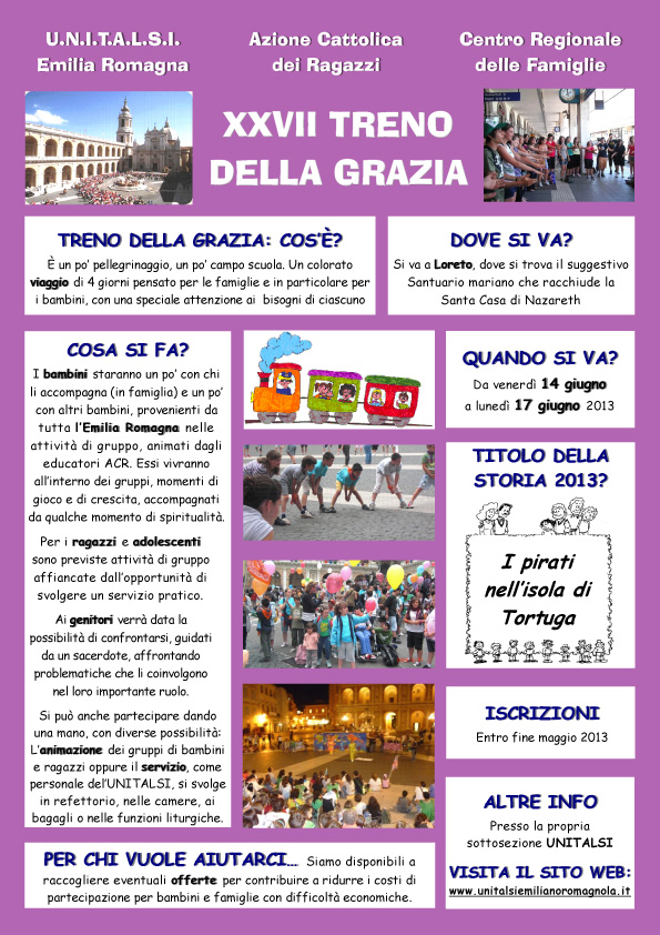 Treno della Grazia UNITALSI Emilia Romagna