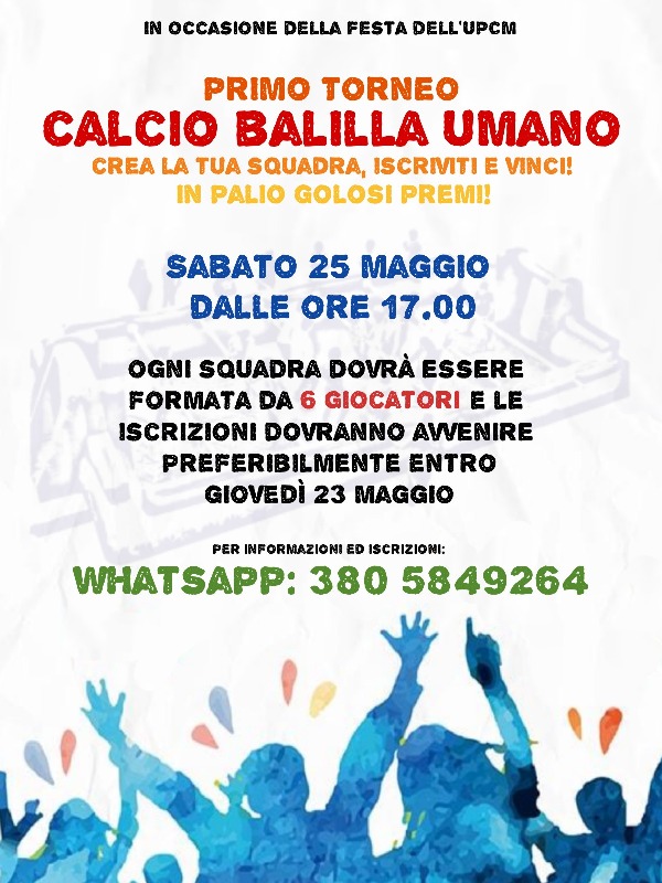 Calcio balilla umano