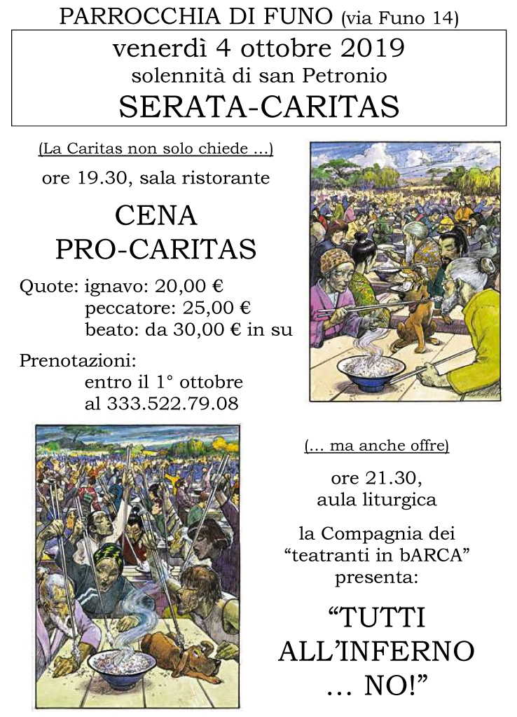 Cena pro-Caritas Parrocchia di Funo