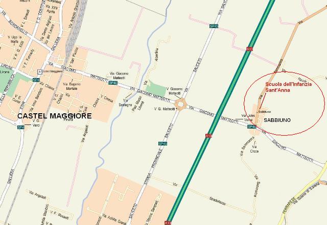 Mappa della zona